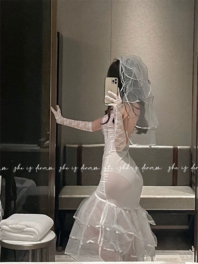 Plus Qunque Sexy Women Bride C - Lace Bralette Set 评论和价格