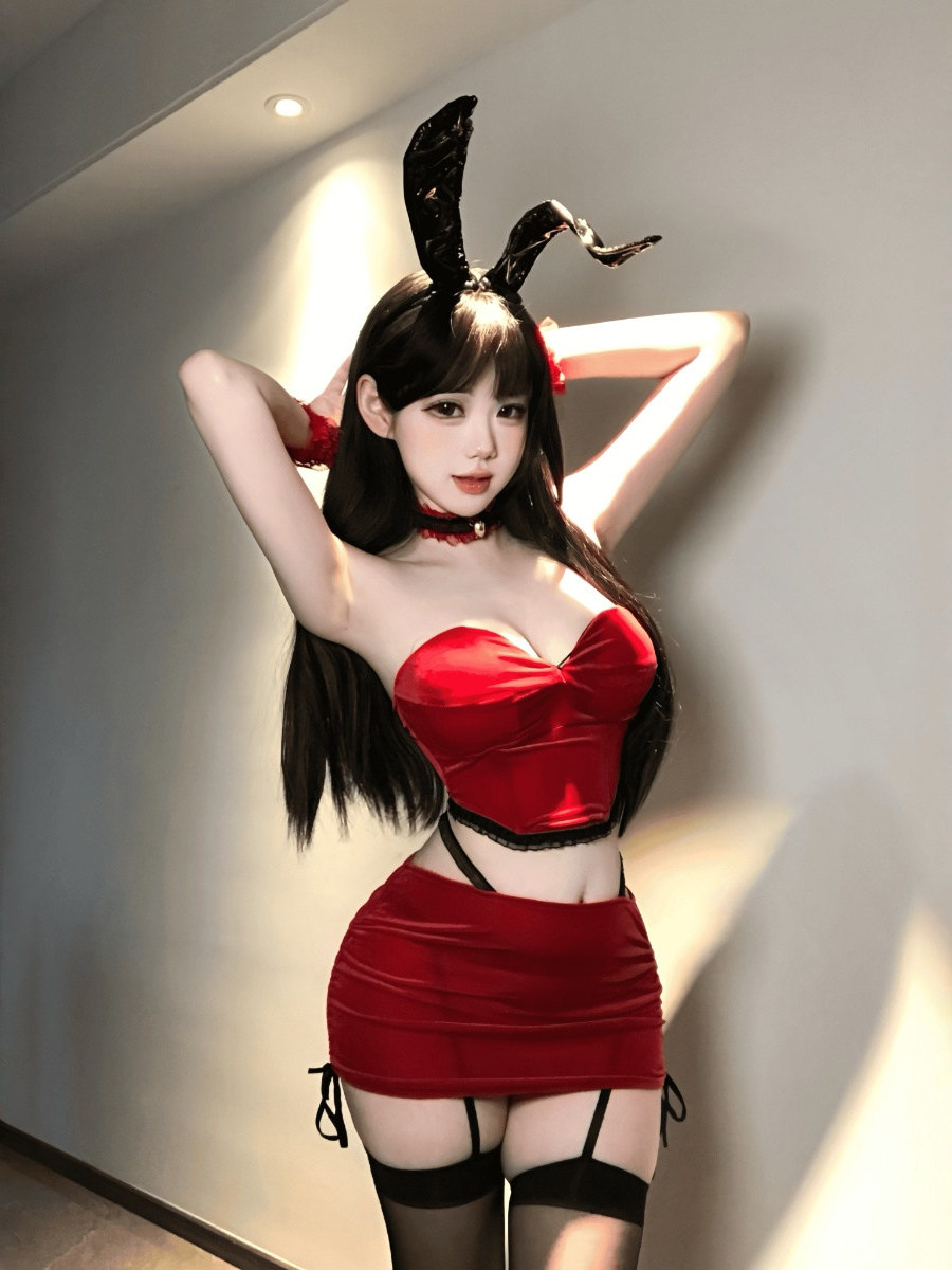 Red Velvet Lace Short Sexy Wra - Lace Bralette Set 评论和价格